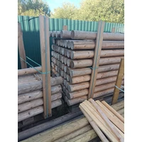 Оцилиндрованное бревно 100мм, длина 2м - изображение