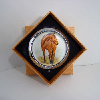 Зеркало двойное карманное (Лошадь)